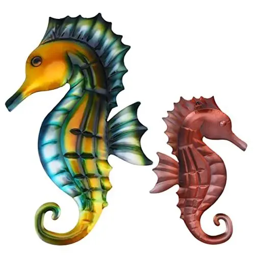 Produktbild: Cabilock 1 STK Seepferdchen Dekoration weihnachtsdeko weihnachtsschmuck Kinder Wanddekorationen für den Strand Hippocampus-Dekoration Wandanhänger entzückender Wandbehang Tier Metallwand