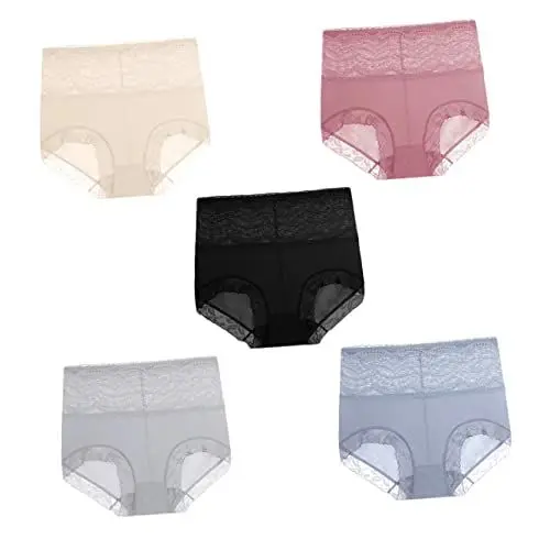 Produktbild: Cabilock 1 Satz 5st Unterwäsche Zur Bauchkontrolle Nahtlose Slips Aus Spitze Bikini-höschen Atmungsaktive Slips Damenunterwäsche Baumwolle Knausern Kurz Mädchen Reisen Nylon Hallo Schnitt