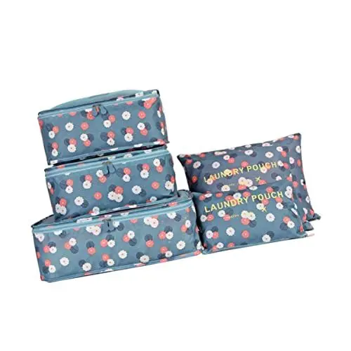 Produktbild: Cabilock Hochwertige Reise-aufbewahrungstaschen – 6-teilige Gepäck-Organizer – Koffer-Organizer-Taschen Aus Stoff – Perfekt Für Wäschebeutel Und Reisen