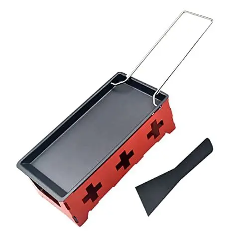 Produktbild: Cabilock 1 Satz Backblech Herd Grillwerkzeug Für Die Küche Elektrogrill Mini-grillplatte Mini-raclette Camping-grillplatte Raclette-grill Tragbarer Raclette-käse Campingkochgeschirr