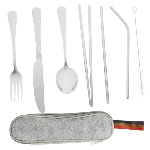 Produktbild: Cabilock 1 Satz Besteck Aus Edelstahl Silberbesteck Küchenbesteck Besteck Für Zu Hause Essstäbchen Aus Edelstahl Gabeln Aus Edelstahl Küchenversorgung Stoff Reisen Haushalt Küchenwaren