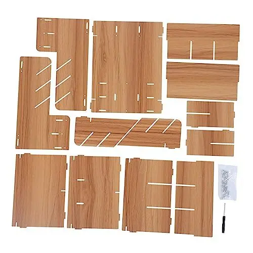 Produktbild: Cabilock 1 Satz Desktop-aufbewahrungsbox Stiftbehälter Für Den Schreibtisch Verschiedene Organizer Für Schreibtischschubladen Diverse Behälter Organizer- Büro Abteil Holz Schulmaterial