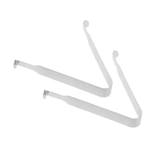 Produktbild: Cabilock 1 Satz Füllmaterial Für Kaminauskleidung Grillrostheber Kochclips Kochhelfer Küchenheber Clips Für Den Dampfgarer Campingbrennerklemme Küchenzubehör Rostfreier Stahl Silver 2st