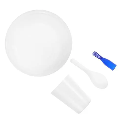 Produktbild: Cabilock Gefängnisinsassen Essentials Set Schüssel Tasse Löffel Bürste Mini Zahnbürste Für Gefängnis