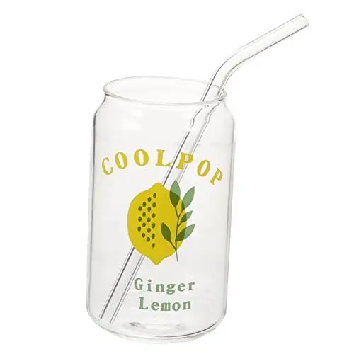 Produktbild: Cabilock 1 Satz -Glas Seltersflasche schöne Trinkgläser Eiskaffeegläser Smoothie-Becher Trinkbecher mit büroradio offic glastasse barce Becher für kalte Getränke Glasbecher in Dosenform