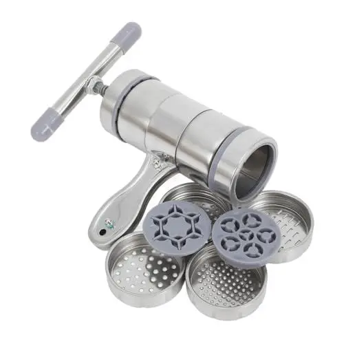 Produktbild: Cabilock 1 Satz Honigpresse -hersteller Manuelle Nudelmaschine Manueller Honigschleuder Kleine Nudelpresse Nudelroller-handbuch Nudelmacher Ramen-hersteller Rostfreier Stahl Silver