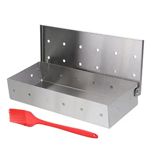 Produktbild: Cabilock 1 Satz Raucherbox Räucherofen Für Holzkohlegrill Speiseölpinsel Saucenpinsel Outdoor-grillzubehör Grillölbürste Bürste Zum Braten Von Fleisch Ofengrill Kohlepatrone Kieselgel Oben
