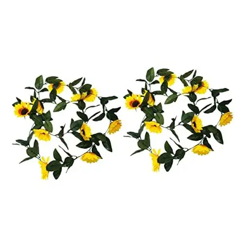 Produktbild: Cabilock 2er-Pack Sonnenblumenranken- Künstliche Sonnenblumenranken Realistische Künstliche Rankendeko Für Und Garten
