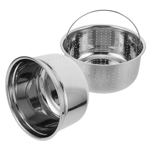 Produktbild: Cabilock Reiskocher Ersatzteile 304 Stahl Innentopf Dampfer Separator Drain Korb Für Flauschigen Reis