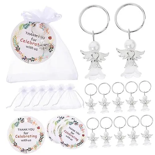 Produktbild: Cabilock Babyparty- Schlüsselanhänger Taufe Dekorationen für Jungen Hochzeitsgeschenke für Gäste