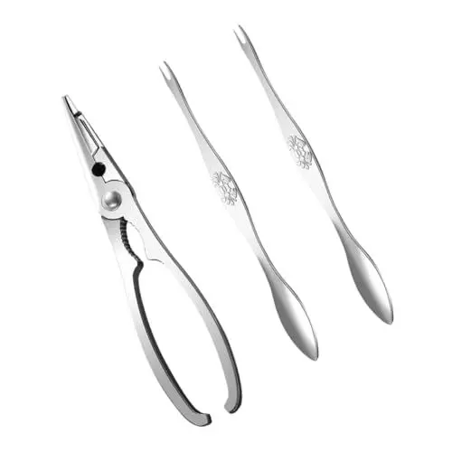 Produktbild: Cabilock 3-teiliges Krabbenknacker-Pick-Set Aus Metall Meeresfrüchte-Werkzeuge Für Krabbenbeine