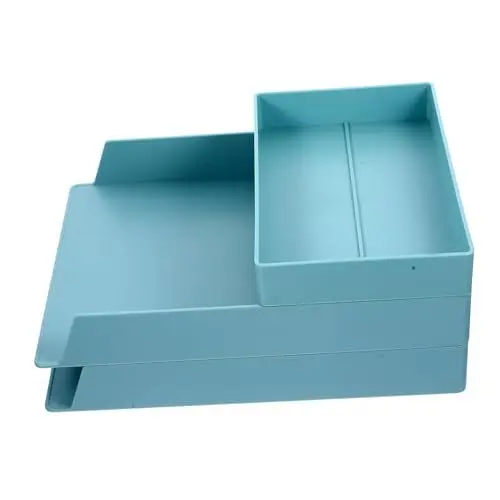 Produktbild: Cabilock 1 Set Stapelbare Dokumenten Aufbewahrungsbox Organizer Büro Aktenregale Studenten Dokumentenregale Desktop Aufbewahrungsregale Aktenaufbewahrungsregal Aufbewahrungsbehälter