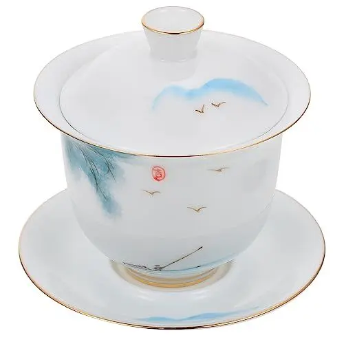Produktbild: Cabilock 1 Set Teeschale Keramik Teetasse Mit Deckel Porzellan Teetasse Dekorative Teetasse Teetasse Mit Untertasse Deckel Japanischer Stil Teetasse Keramik Teebecher