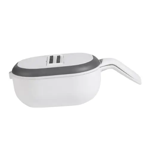 Produktbild: Cabilock Robuster Edelstahl Easy Gemüseschneider Veggie Reibe Multifunktions Slicer Weiß Separator Gemüse Reiben