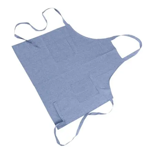 Produktbild: Cabilock Schürze mit Taschen und Riemen Kochschürze Aus Baumwolle für Damen Küchenzubehör Küche Kochen Leicht Zu Waschen