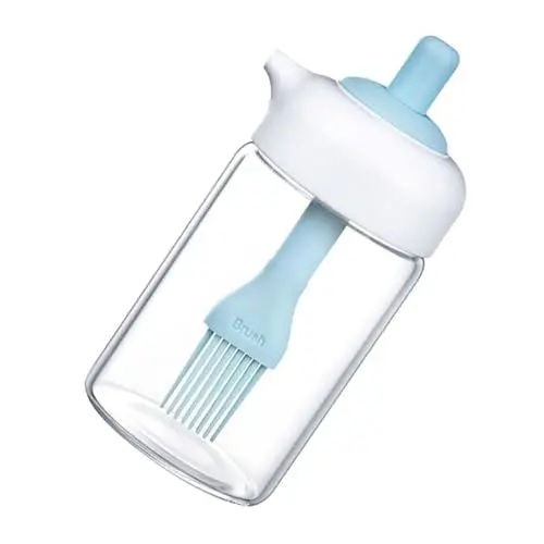 Produktbild: Cabilock 1stk Drücken Sie Auf Die Gewürz Flasche Ölspender Für Die Küche Flasche Olivenöl Ölsprüher Für Die Küche Olivenöl Flaschen Spenderflasche Für Salatdressing Essig Cruet Pp Sky-blue