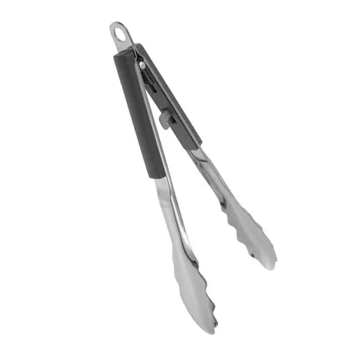 Produktbild: Cabilock 1stk Food-clip Gebrauchszange Steakzange Küchentoaster Zangen Sperrgitter Koch Zange Eiszange Koreanische Zange Süßigkeiten-buffet Rostbeständige Speisezange Grey Plastik