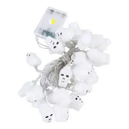 Produktbild: Cabilock 1stk Halloween Led Retro Schädel Lichterkette Draussen Halloween-hängelichter Halloween-led-schädellicht -hängeleuchten Halloween-dekorationen Im Freien Plastik Weiß