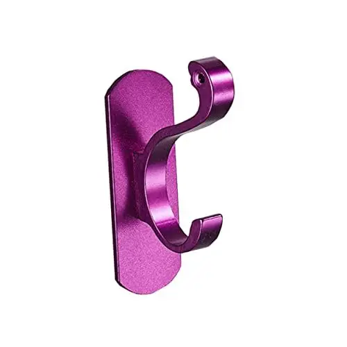 Produktbild: Cabilock 1stk Handtuchhaken Für Badezimmer Selbstklebend Handtuchhalter Für Die Tür Handtuchständer Klare Kleiderbügel Wandmontierter Kleiderständer Metallkleber Anschließen Violett
