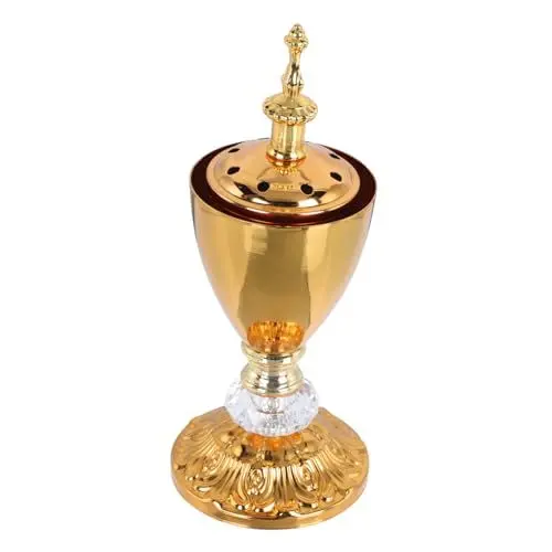 Produktbild: Cabilock 1stück Eisen Kunst Räuchergefäß Dekoratives Aromahalter Für Wohnzimmer Büro Und Yoga- Handgefertigter Censer Einzigartiges Design Für Künstlerische Atmosphäre