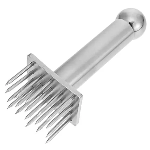Produktbild: Cabilock 1stk Schweinefleischeinsatz Aus Edelstahl Kalbsklopfer Jacquard-fleischzartmacher Mariniervorbereitungswerkzeug Fleischhammer Aus Edelstahl Papain Truthahn Steak Rostfreier Stahl