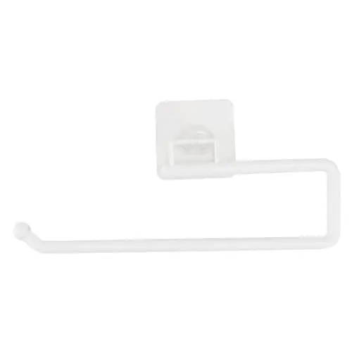 Produktbild: Cabilock 1stk Selbstklebender Papierhandtuchhalter Taschentuchhalter Unter Schrank Kein Bohren Von Papierhandtuchhaltern Kein Stanzgewebehalter Toilettenpapier Plastik Multifunktion Weiß