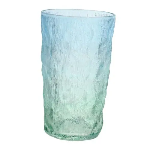 Produktbild: Cabilock Elegante Muster Glas Tasse Gradienten Hohe Trinkbecher Für Getränke Haushalt