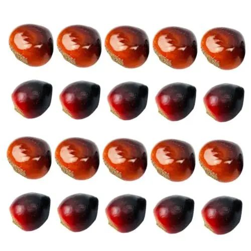 Produktbild: Cabilock 20 Stück Chinesische Kastanien Simulierte Ornamente Schaumstoffdekor Kreative Schreibtisch- Und Eventdekorationen