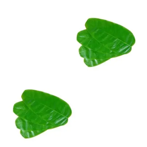 Produktbild: Cabilock 20 STK Mahlzeit Matte Bananenblatt Easy putz Tischsets Place mats Platzset Bananenblatt Tischset Grün Blätter Tischset Blatt Platzdeckchen Schuppen Bananenblatt Schale Matte