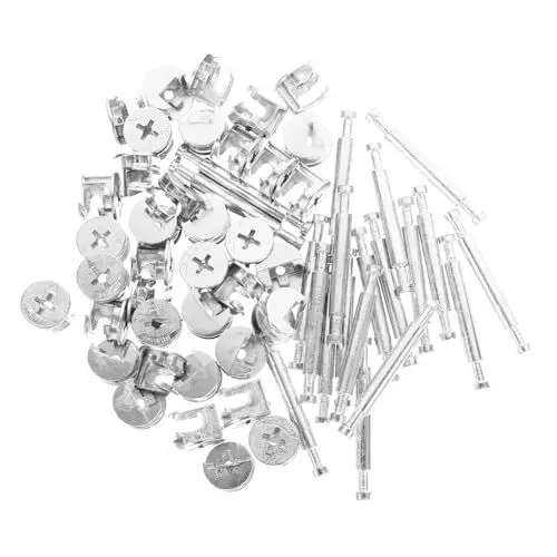 Produktbild: Cabilock 20 Sets Möbel-nockenbeschläge Möbelverbinder Aus Metall Schrankverschluss Möbelbeschlag Doppelseitiger Stangenverbinder