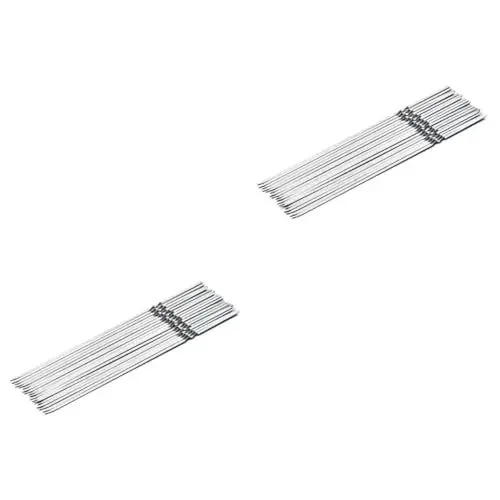 Produktbild: Cabilock 20 Stk Grillstab outdoor grill bratenschnur grillgalgen grillgeschirr bbqrescher campimg für grillzubehör grillring zubehör grillen rostschutz Grillspieß Grillstange aus Edelstahl