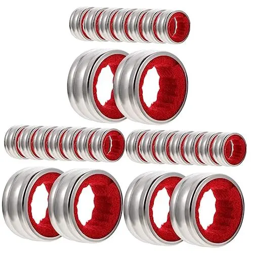 Produktbild: Cabilock 27 Stk Flaschenhalsfänger edelstahlringe flaschenbürste weinflaschen Weintropfstopper Tropfenfänger -Tropfring Rostfreier Stahl Halsband Ring Ring