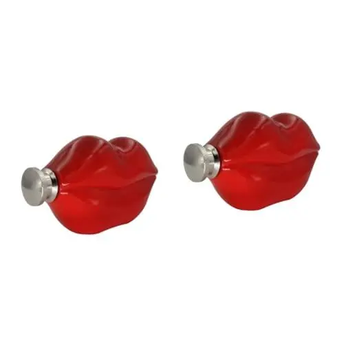 Produktbild: Cabilock 2St Flachmann mit roten Lippen Schnapsflasche Camping-Taschenflasche Weintopf aus Edelstahl Stahlkolben Wodka-Flachmann Lip Flachmann Lippe Weintopf Geschenkbox Krug 4-teiliges Set