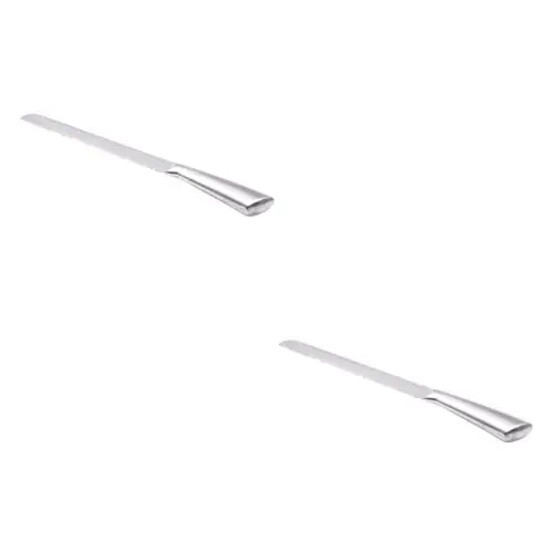 Produktbild: Cabilock 2St Kuchenmesser brötchenmesser küchenwerkzeug bread knife Edelstahlmesser kuchen pizzaschneider Kuchenschaufel Kuchen Kuchen Schaufel Brot Edelstahl Hochzeitstortenmesser