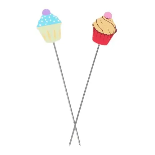 Produktbild: Cabilock Multifunktionales Backzubehör 2 Kuchentester Aus Edelstahl Genauer Garpunkttest Für Kuchen Und Brot Einfach Zu Verwenden