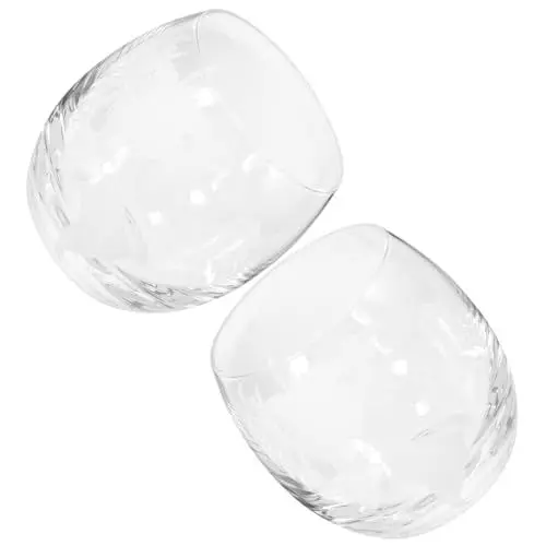 Produktbild: Alipis -Whiskygläser 2 Stück 450 Ml Weltkarte Weingläser Neuartige Getränkegläser Tassen Geätzte Globuskarten-Becher Glaswaren Für Sommerparty-Becher