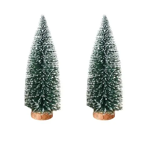 Produktbild: Cabilock 2St Weihnachtsbaum Schreibtisch Weihnachtsdekoration Schreibtisch Weihnachtsbaum Weihnachts Party Christmas Village Wohnkultur Weihnachtsdekore Mini-Weihnachtsbaum Hölzern