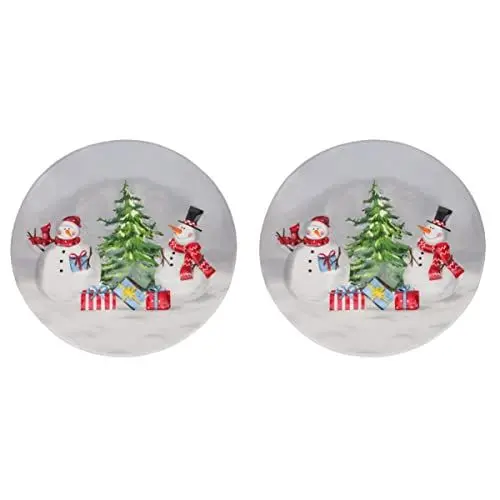 Produktbild: Cabilock 2 STK Serviettenhalter Kuchenplatten Weihnachtsdessertgerichte Geschirr Teller Weihnachtsfeierbevorzugungstablett Weihnachtsteller Aus Porzellan Nussplatte Snack Keramik Nachtisch