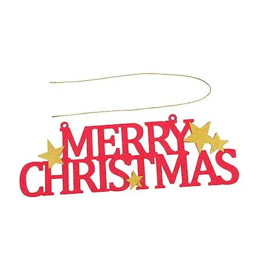 Produktbild: Cabilock 2 STK fröhliche weihnachtsschmuck Festival-Anhänger Tür hängt Kinder weihnachtsdeko Weihnachts anhänger Banner Kränze hohler Anhänger Weihnachtsanhänger Fenster Dekorationen Ammer