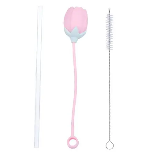 Produktbild: Cabilock 2 Sätze 2Sets Stroh Stecker Trinkhalm Abdeckung Trinkhalm Stecker Stroh Tipps Stecker Trinkhalm Tipps Trinkhalm Spitze Abdeckung Trinken Stroh Reinigung Pinsel 2 Stück * 2