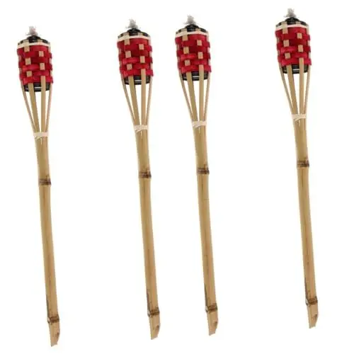 Produktbild: Cabilock 2 Sätze Bambusfackel Festivaldekoration Außendekoration Gartenfackel Tiki-fackel Taschenlampe Party-fackel-Dekoration Fackel Für Landschaftswege Bambus Weben 2 Stück * 2