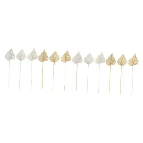 Produktbild: Cabilock 2 Sätze Getrocknete Palmen Blumen Geschnittene Palmblätter Künstlicher Blumenstrauß Wohnungseinrichtung Home Decoration Aus Getrockneten Palmblättern Blatt 6 Stück * 2