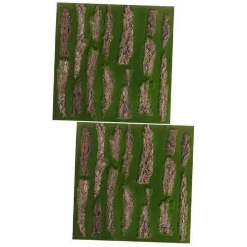 Produktbild: Cabilock 2 Sets Künstliche Gefälschte Rinde Wasserpfeifer Rinde Dekor Landschaft Rinde Ornament Natürliche Pflanzen Ornament Balkon Rinde Dekor Garten Dekoration Requisite Dekorative Rinde