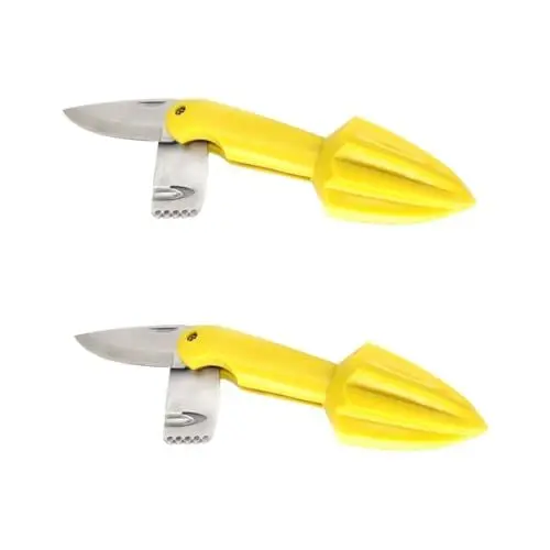 Produktbild: Cabilock 2 Stück 3 1 Zitronenbohrer Zitronenpresse Zitronenschale Saftmaschine Zitronenextraktor Zitronenreibe zitronensaft Obstmesser Handbuch Reibahle Frisch Mandarine Entsafter