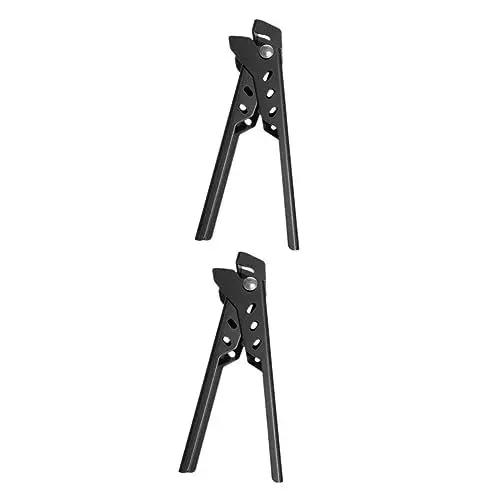 Produktbild: Cabilock 2 Stück Outdoor Lebensmittelklammer Campingzubehör Heber Für Heiße Gerichte Edelstahl Kochgeschirr Servierzange Tragbare Kochplatte Grillzange Holzkohleklammern Bratzange