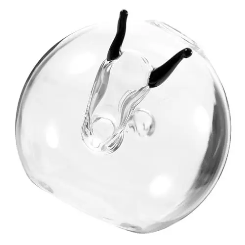Produktbild: Cabilock 2stücke Schneckenform Handgefertigter Glasvase Kreative Blumenvase Für Tischdekoration Pflanzenbehälter Für Hochzeiten Und Partys Stil Zufällig