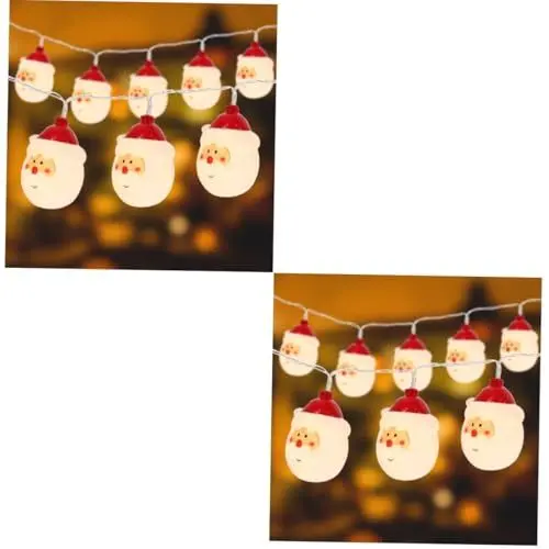Produktbild: Cabilock 2 Stück Schnur Weihnachtslichterkette Weihnachtsfee Licht Weihnachtsschmuck weihnachtsgeschenke weihnachts präsente Weihnachtsbeleuchtung innen lichterketten weihnachtsbaum lichter