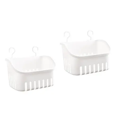 Produktbild: Cabilock 2stücke Hängender Duschkorb Praktischer Wandkorb Für Badezimmer Und Toilettenartikel Modernes Design Wasserabweisend Für Küche Und Büro Sorgt Für Ordnung Und Sauberkeit