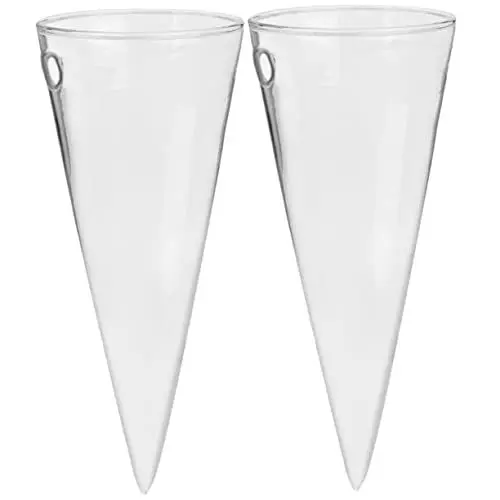 Produktbild: Cabilock 2stücke Wandhängende Glasvasen Für Hydroponische Pflanzen Transparente Wanddeko Für Blumen Und Pflanzen Für Kreative Innenraumgestaltung Und Blumenarrangements