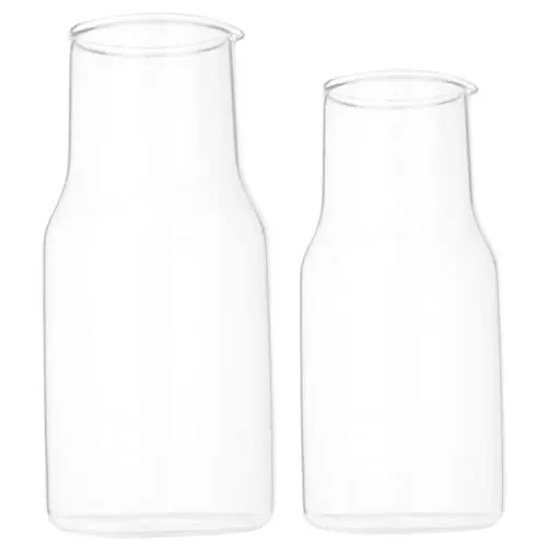 Produktbild: Cabilock 2st Krug Mit Kaltem Wasser Limonadenkrug Nachtkaraffe Für Den Täglichen Gebrauch Nacht Karaffe Krug Mit Klarem Wasser Karaffen & Krüge Sangria-krüge Glas Wiederverwendbar